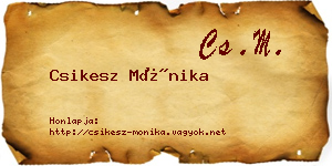 Csikesz Mónika névjegykártya