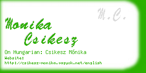 monika csikesz business card